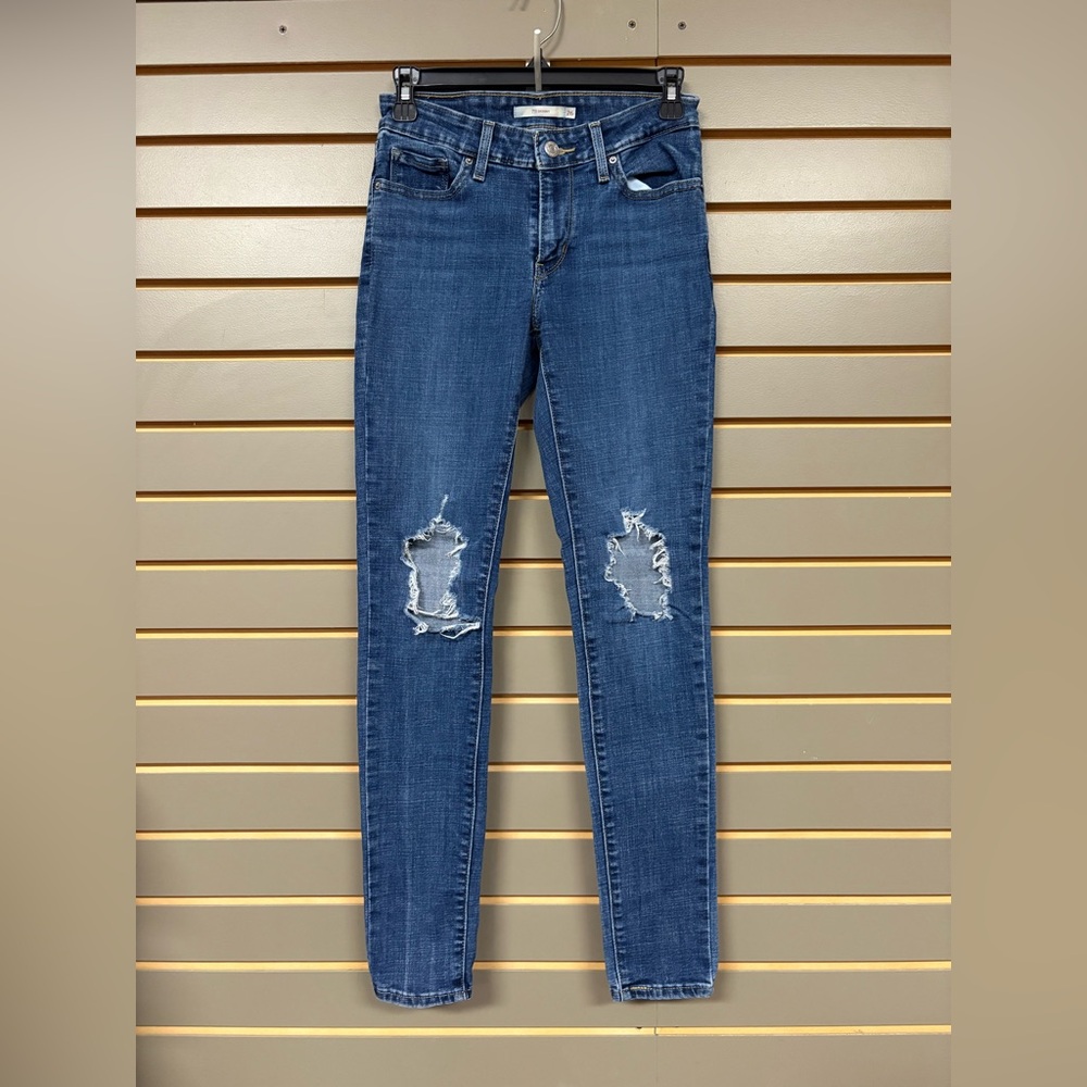LEVI’S, Blue Distressed Women's Jeans, size waist 26